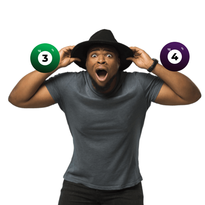 Male wearing hat excited and touching his hat